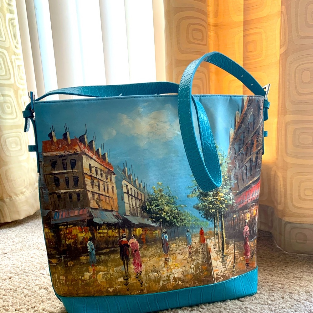 Hand Printed Purse-beautiful by Magnifique